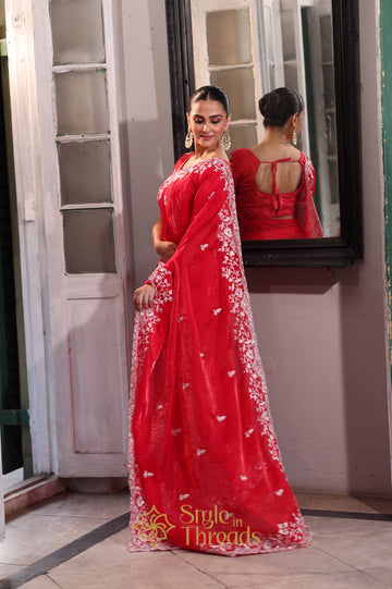 "Sanjhi" fendy satin Saree