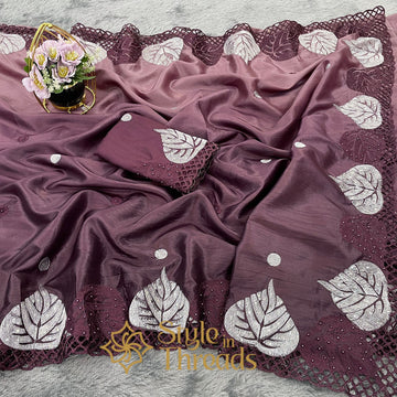 "Adaah" Soft crushed Silk Saree