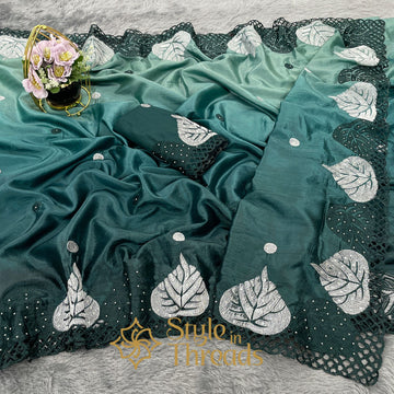 "Reeth" Soft crushed Silk Saree