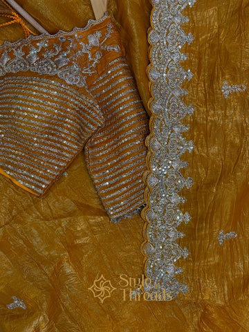 "Sunehri" Soft Organza Silk Saree