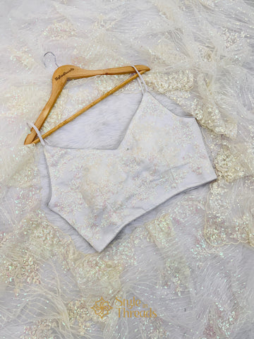 "Mysha"Soft Net Sequined Saree