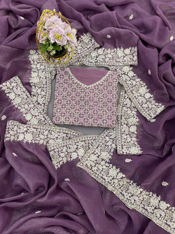 "Preet" Soft crushed Silk Saree