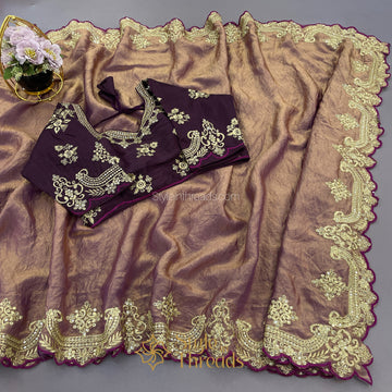 "Meera" Soft crushed Silk Saree