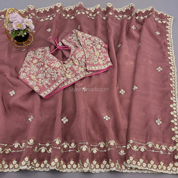 "Riya" Soft crushed Silk Saree