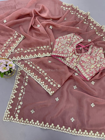 "Riya" Soft crushed Silk Saree
