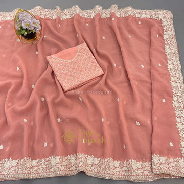 "Preet" Soft crushed Silk Saree