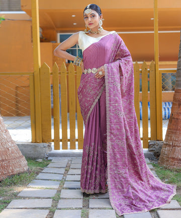 Purple Soft Silk Saree