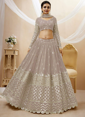 Grey Embellished Lehenga