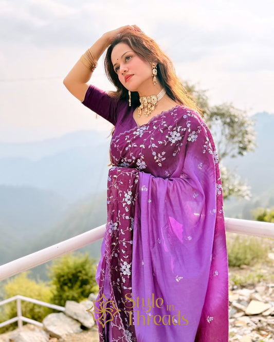 "Heer" Soft Viscose Silk Saree