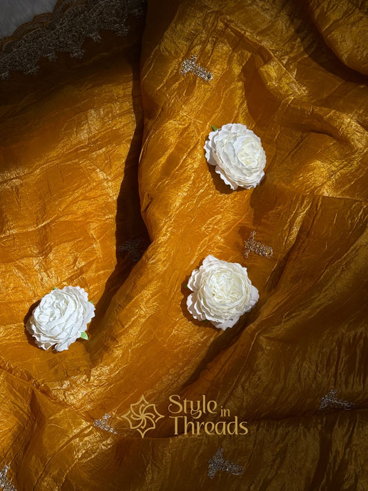 "Sunehri" Soft Organza Silk Saree