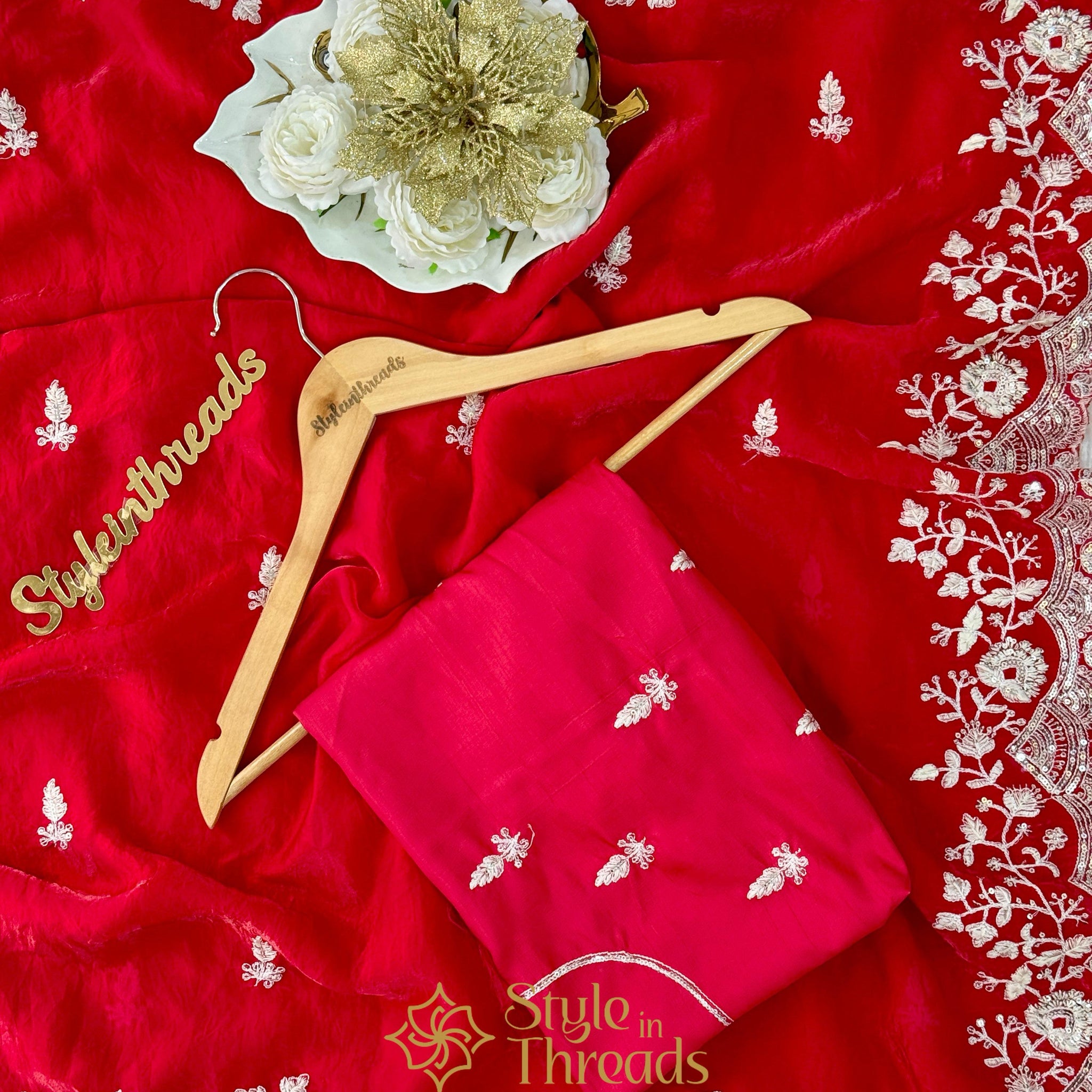 "Sanjhi" Soft Organza Silk Saree