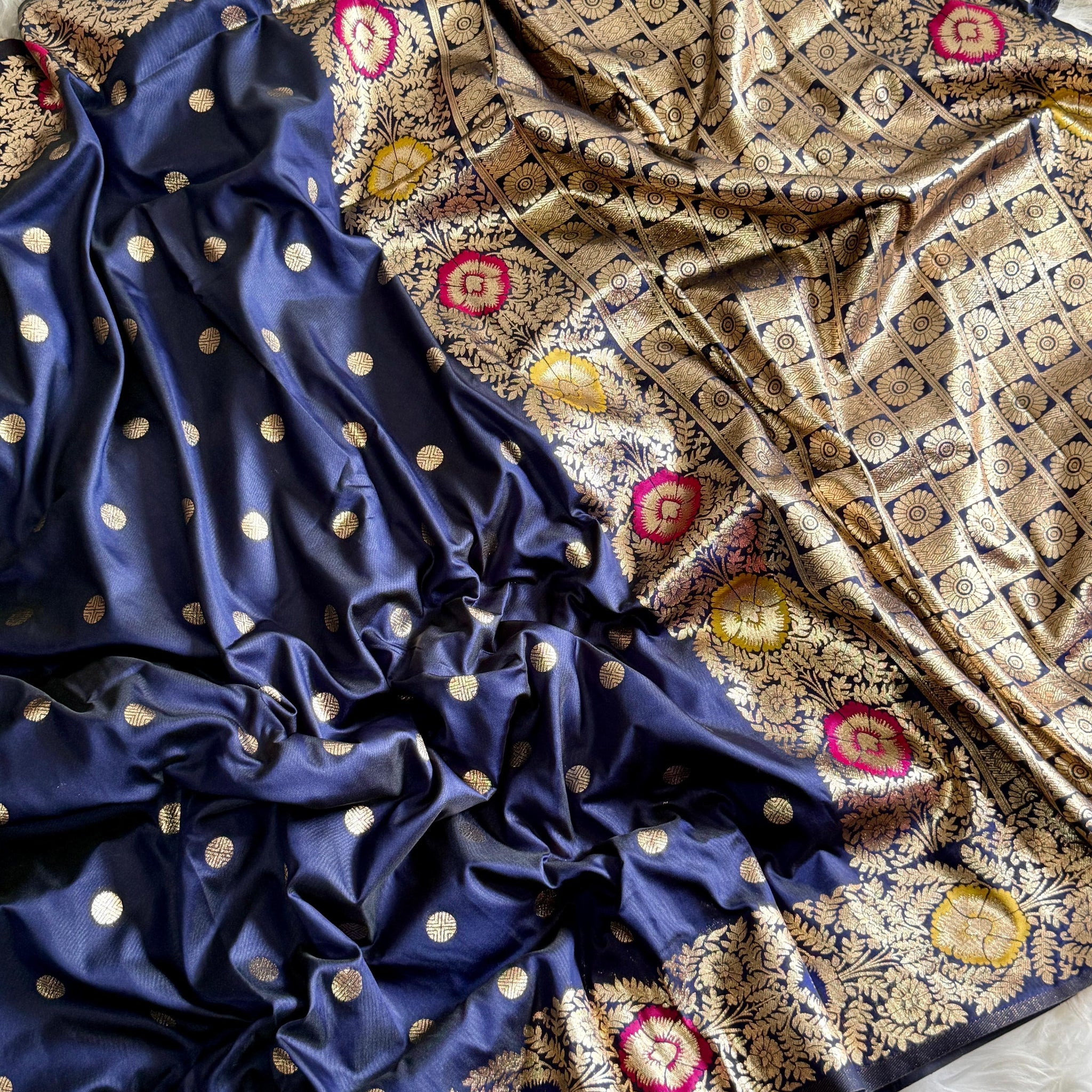 "Azure" Banarsi Silk Saree
