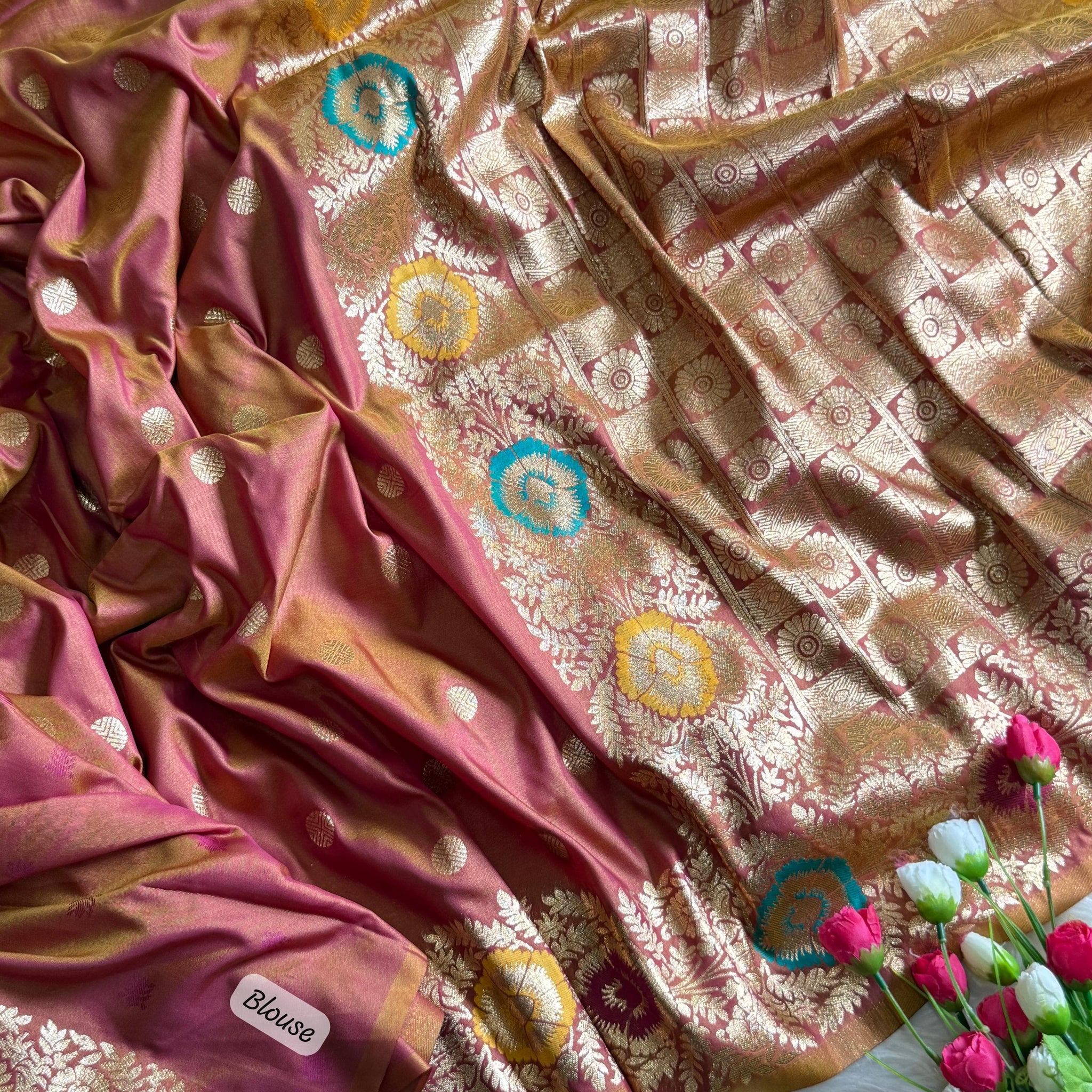 "Inaya" Banarsi dual tone Silk Saree
