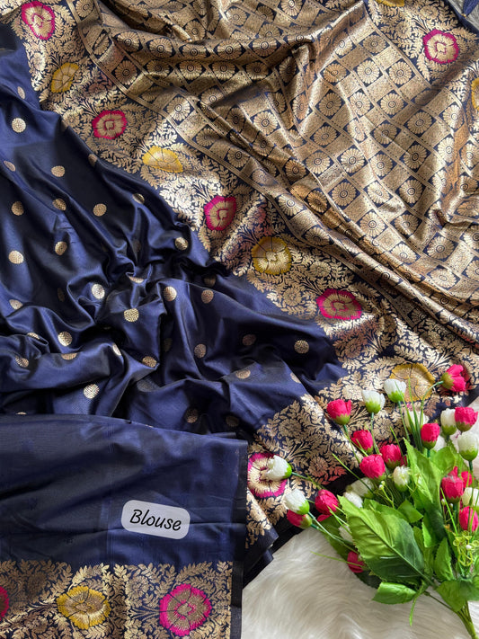 "Azure" Banarsi Silk Saree