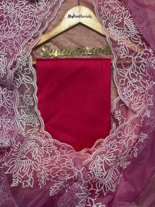 "Eshani" Soft Organza Silk Saree
