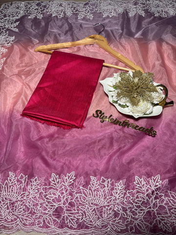 "Eshani" Soft Organza Silk Saree
