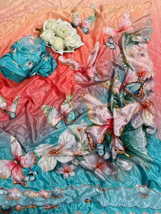 "Titli" Pure Soft Silk Saree