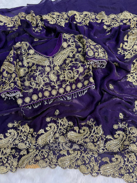 "Inaya" Soft Satin Saree