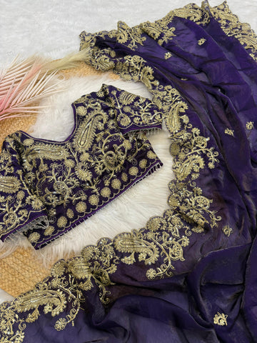 "Inaya" Soft Satin Saree
