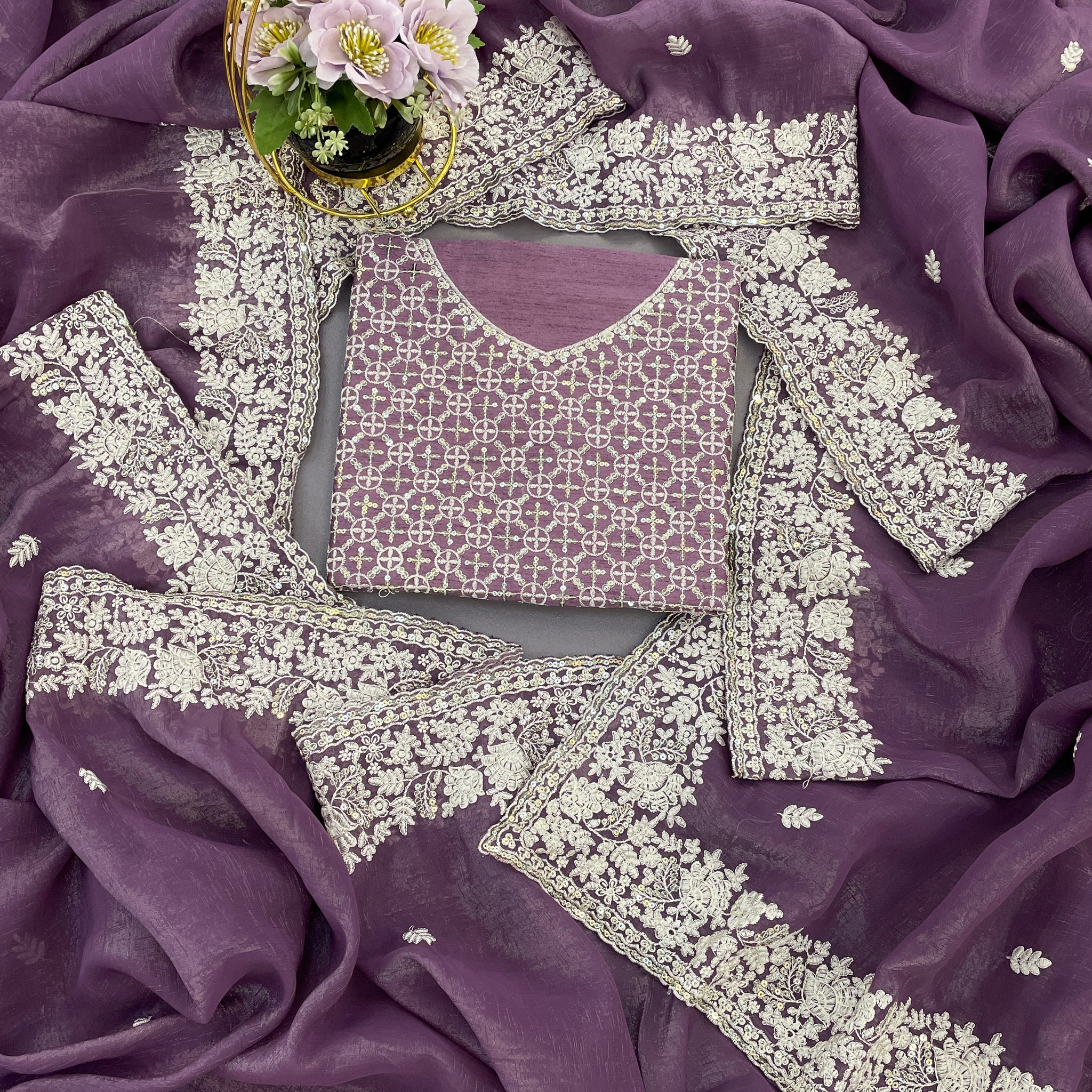 "Preet" Soft crushed Silk Saree