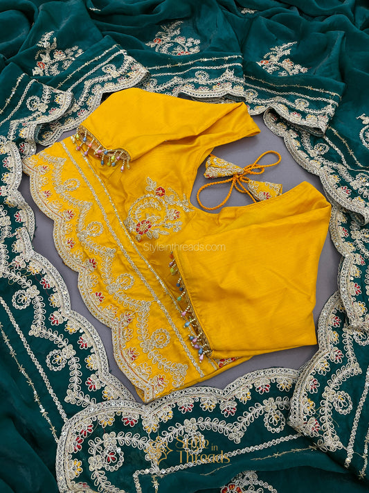 "Reeth"Soft Satin Saree