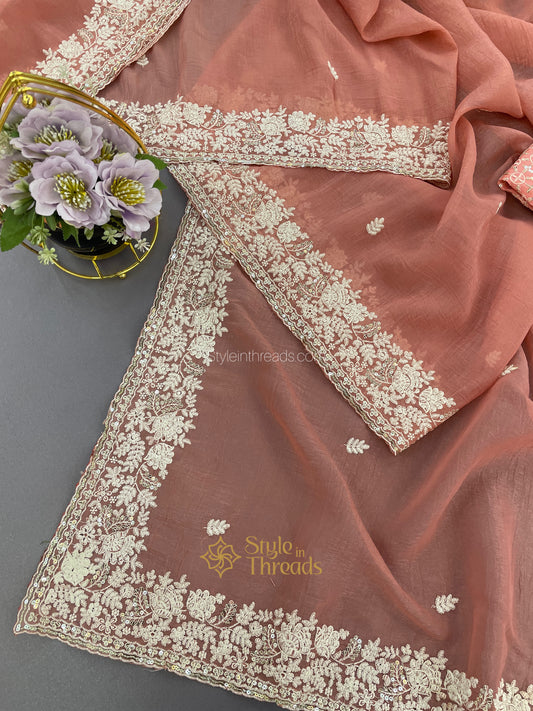 "Preet" Soft crushed Silk Saree