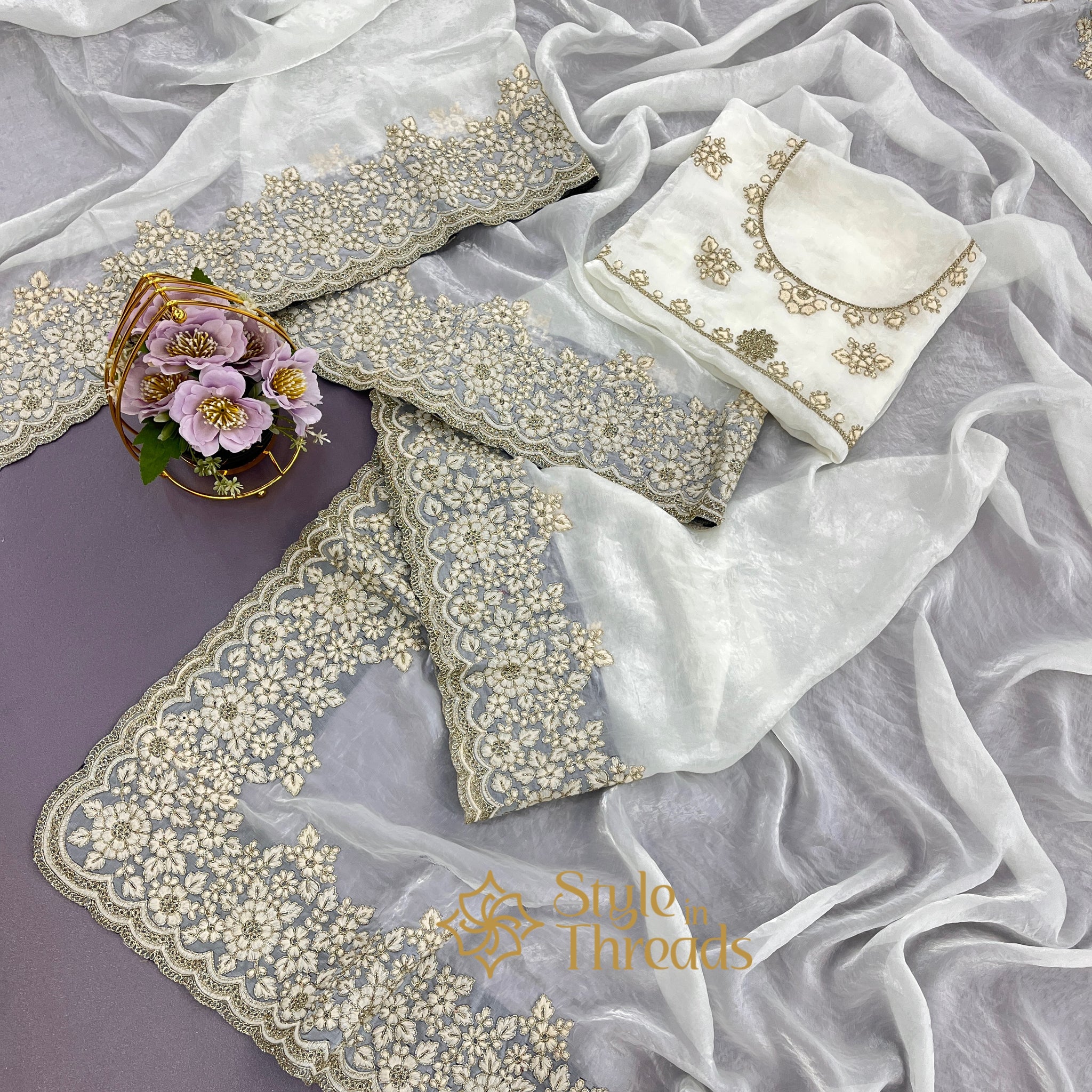 "Siya" Soft Satin Saree